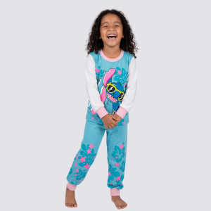 Pijama Stitch Neón Mono y Suéter