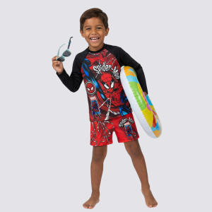 Traje de Baño de Suéter y Short Spiderman