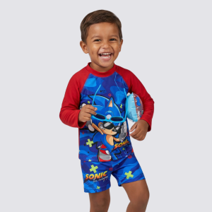 Traje de Baño de Suéter y Short Sonic