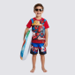 Set Playero de Franela y Short Spiderman