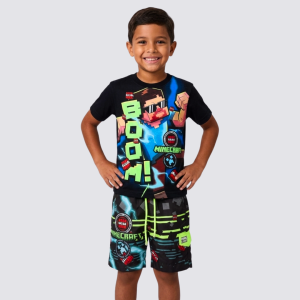 Set Playero de Franela y Short Minecraft