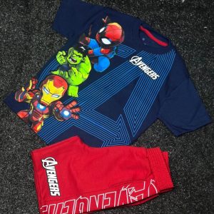 Conjunto Franela/Short Niño Avenger Marino Rojo