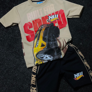 Conjunto de Niño Hot Wheels Marron/Negro