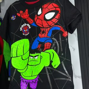 Franela 3D Niño Avengers Negro