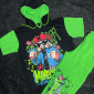 Conjunto Franela/C y Mono Minecraft Negro