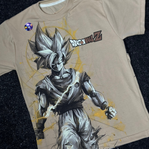 Franela Juvenil Niño Goku Marron